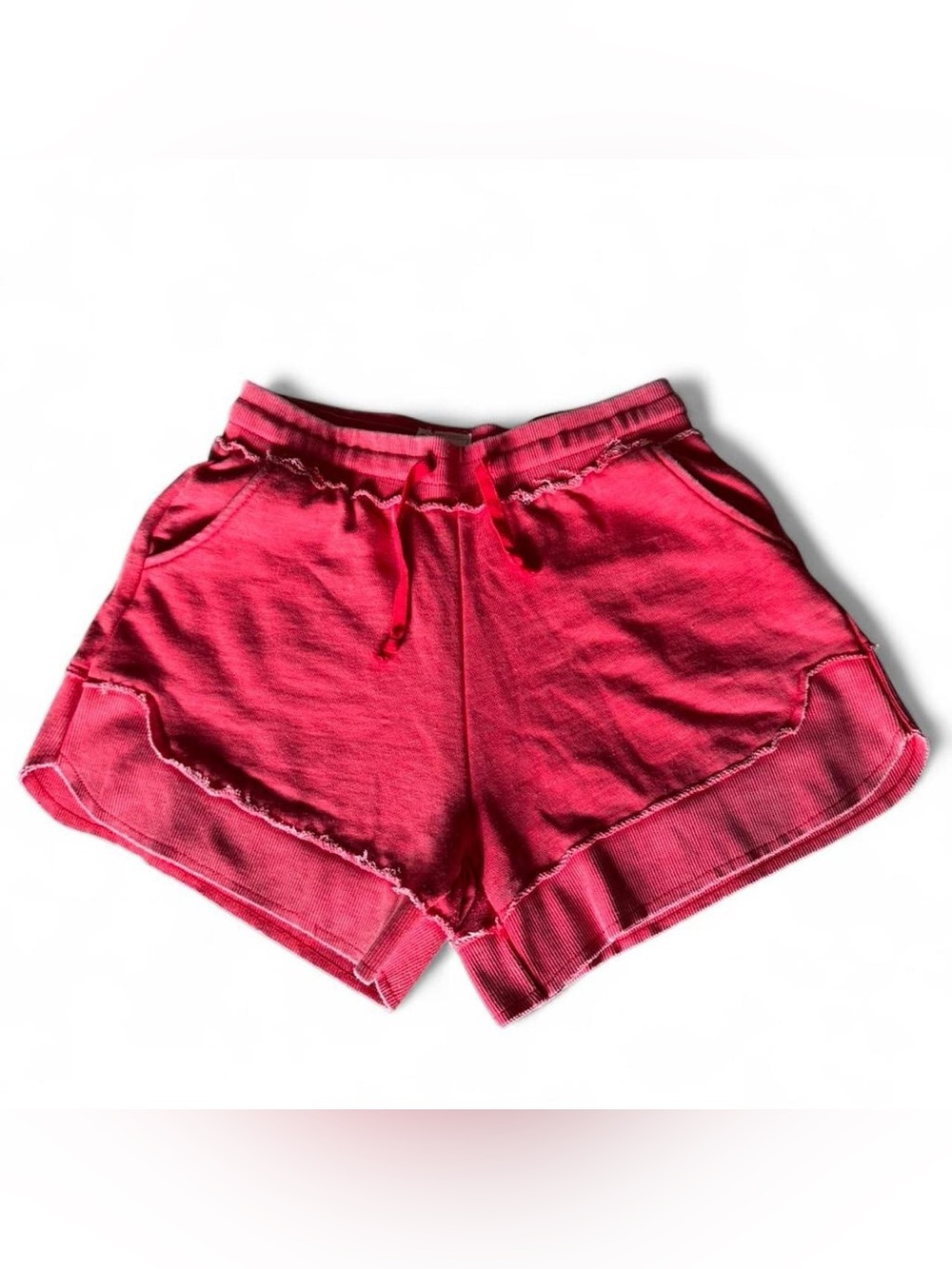 Women’s Red Drawstring Shorts